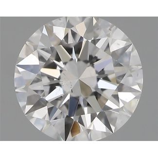 0.50 Carat Round E SI1 EX GIA Natural Diamond