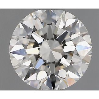 0.70 Carat Round H VVS2 EX IGI Natural Diamond