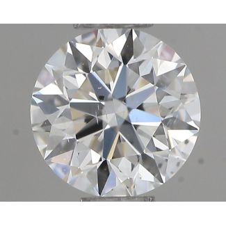 0.4 Carat Round F SI1 VG EX GIA Natural Diamond