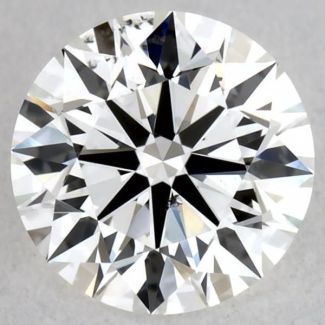 0.55 Carat Round H SI1 EX GIA Natural Diamond