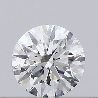 0.18 Carat Round F VS1 EX GIA Natural Diamond