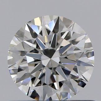 0.56 Carat Round F VS1 EX VG GIA Natural Diamond