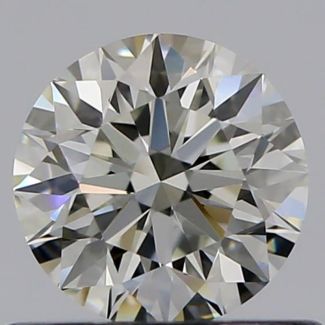 0.50 Carat Round J VVS1 EX GIA Natural Diamond