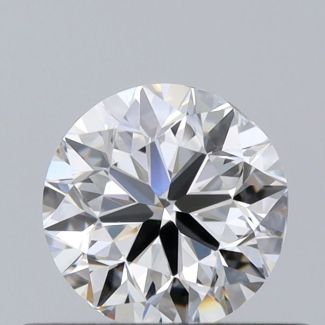 0.50 Carat Round G VVS2 VG EX GIA Natural Diamond