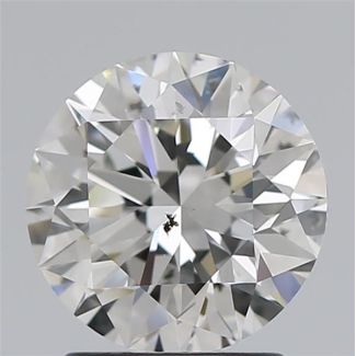 2.01 Carat Round G SI2 EX GIA Natural Diamond