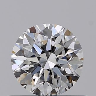 0.50 Carat Round E VVS2 VG EX GIA Natural Diamond