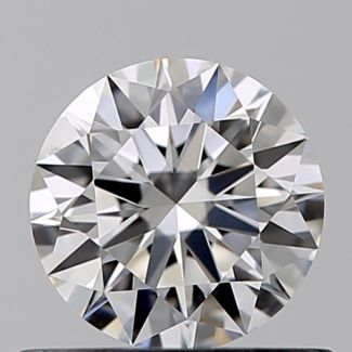 0.50 Carat Round E VVS2 EX GIA Natural Diamond