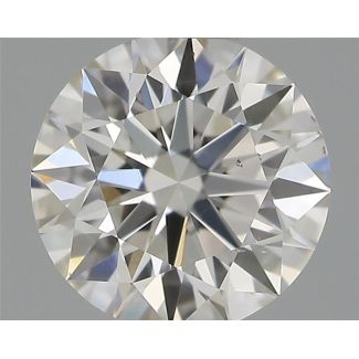 0.50 Carat Round H VS2 EX VG GIA Natural Diamond