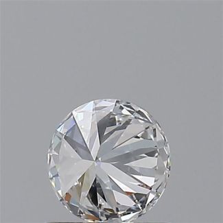 0.53 Carat Round D VVS2 EX GIA Natural Diamond