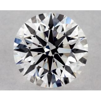 0.37 Carat Round F VVS1 EX GIA Natural Diamond