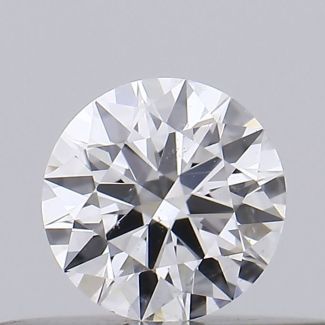 0.22 Carat Round D SI1 EX GIA Natural Diamond