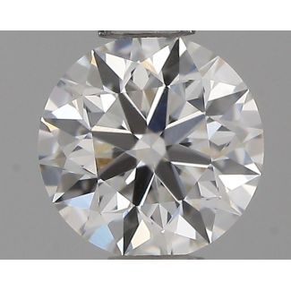 0.45 Carat Round E VVS2 EX GIA Natural Diamond