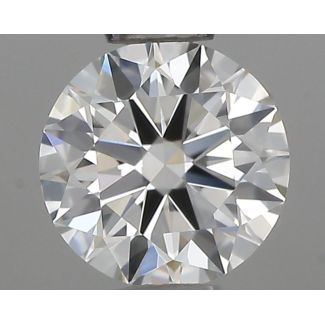 0.41 Carat Round H VVS1 EX IGI Natural Diamond