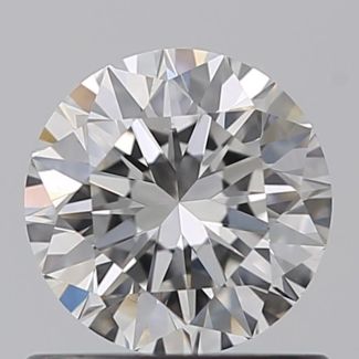 0.70 Carat Round F VS2 VG EX GIA Natural Diamond