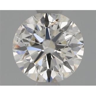 0.60 Carat Round H SI2 EX GIA Natural Diamond