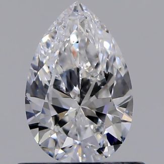 0.60 Carat Pear D VS2 - VG G GIA Natural Diamond