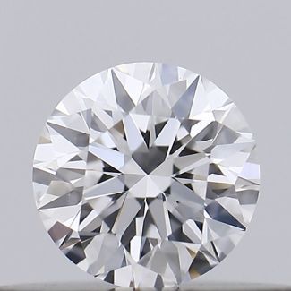 0.21 Carat Round D VVS1 EX GIA Natural Diamond