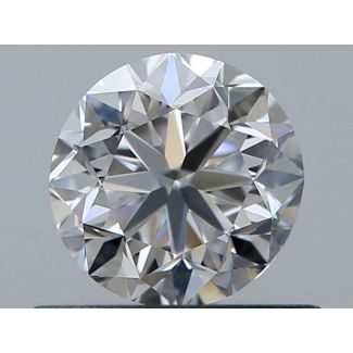 0.5 Carat Round D VVS1 GD EX GIA Natural Diamond