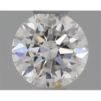 0.30 Carat Round F SI1 VG EX IGI Natural Diamond