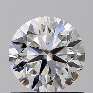 0.70 Carat Round F VS1 VG EX GIA Natural Diamond