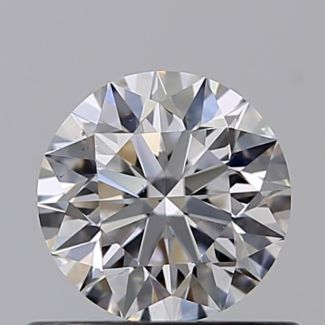 0.52 Carat Round D VS2 EX GIA Natural Diamond