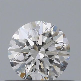 0.39 Carat Round F IF EX GIA Natural Diamond