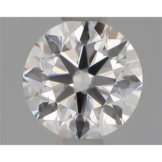 0.50 Carat Round H VS2 EX VG GIA Natural Diamond