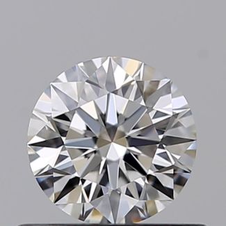 0.45 Carat Round E VVS2 EX GIA Natural Diamond