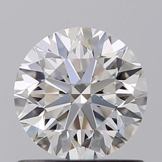 0.80 Carat Round F VVS1 VG EX GIA Natural Diamond