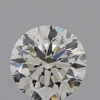 0.40 Carat Round J SI1 GD EX GIA Natural Diamond