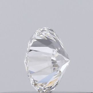 0.2 Carat Round F VVS2 EX GIA Natural Diamond