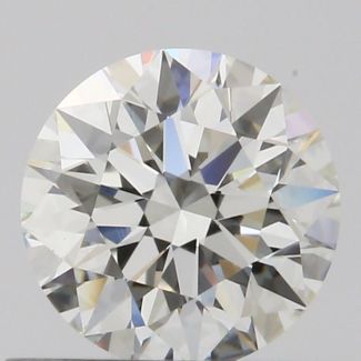 0.6 Carat Round H VVS2 EX GIA Natural Diamond