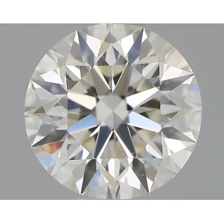 0.52 Carat Round H VS1 EX IGI Natural Diamond