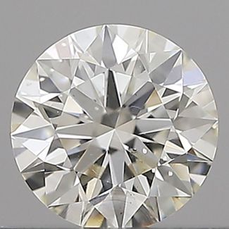 0.40 Carat Round H SI1 EX IGI Natural Diamond