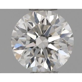 0.37 Carat Round H VVS1 EX GIA Natural Diamond