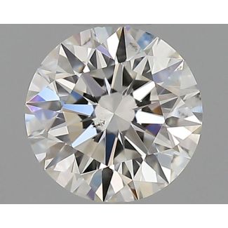 0.5 Carat Round H SI1 EX GIA Natural Diamond