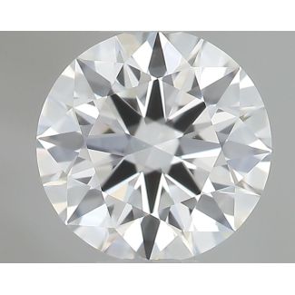 0.43 Carat Round F VS1 EX VG GIA Natural Diamond