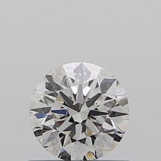 0.50 Carat Round I SI1 EX GIA Natural Diamond