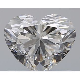 0.71 Carat Heart I VVS2 - EX GIA Natural Diamond