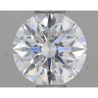 0.51 Carat Round E SI1 EX GIA Natural Diamond