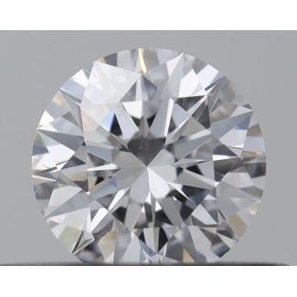 0.35 Carat Round D SI1 EX GIA Natural Diamond