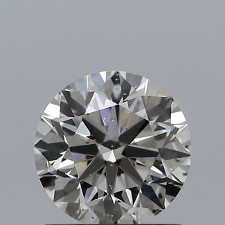 0.80 Carat Round K SI1 VG EX GIA Natural Diamond