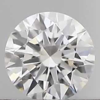 0.18 Carat Round D VVS1 EX GIA Natural Diamond