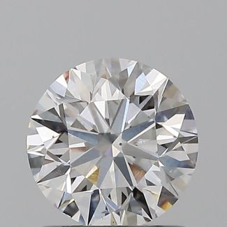 0.9 Carat Round F SI1 EX GIA Natural Diamond