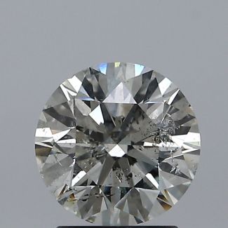 1.70 Carat Round J SI2 EX HRD Natural Diamond