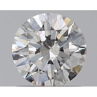 0.82 Carat Round H SI2 EX GIA Natural Diamond