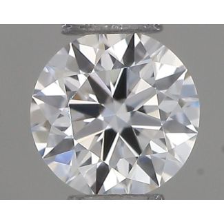 0.18 Carat Round G VVS1 EX VG GIA Natural Diamond