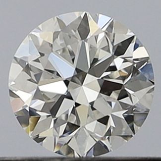 0.37 Carat Round E VVS1 EX GIA Natural Diamond