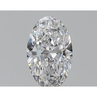 0.55 Carat Oval D SI2 - EX VG GIA Natural Diamond