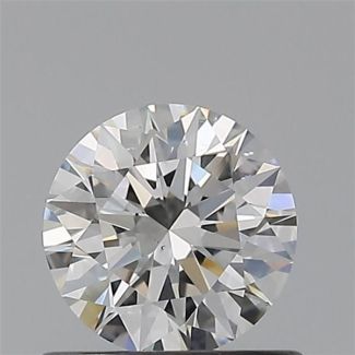 0.55 Carat Round F VS2 EX GIA Natural Diamond